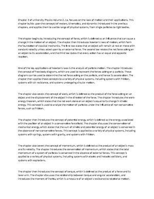 Forces and Motion - Study Notes & Assignments - Studocu