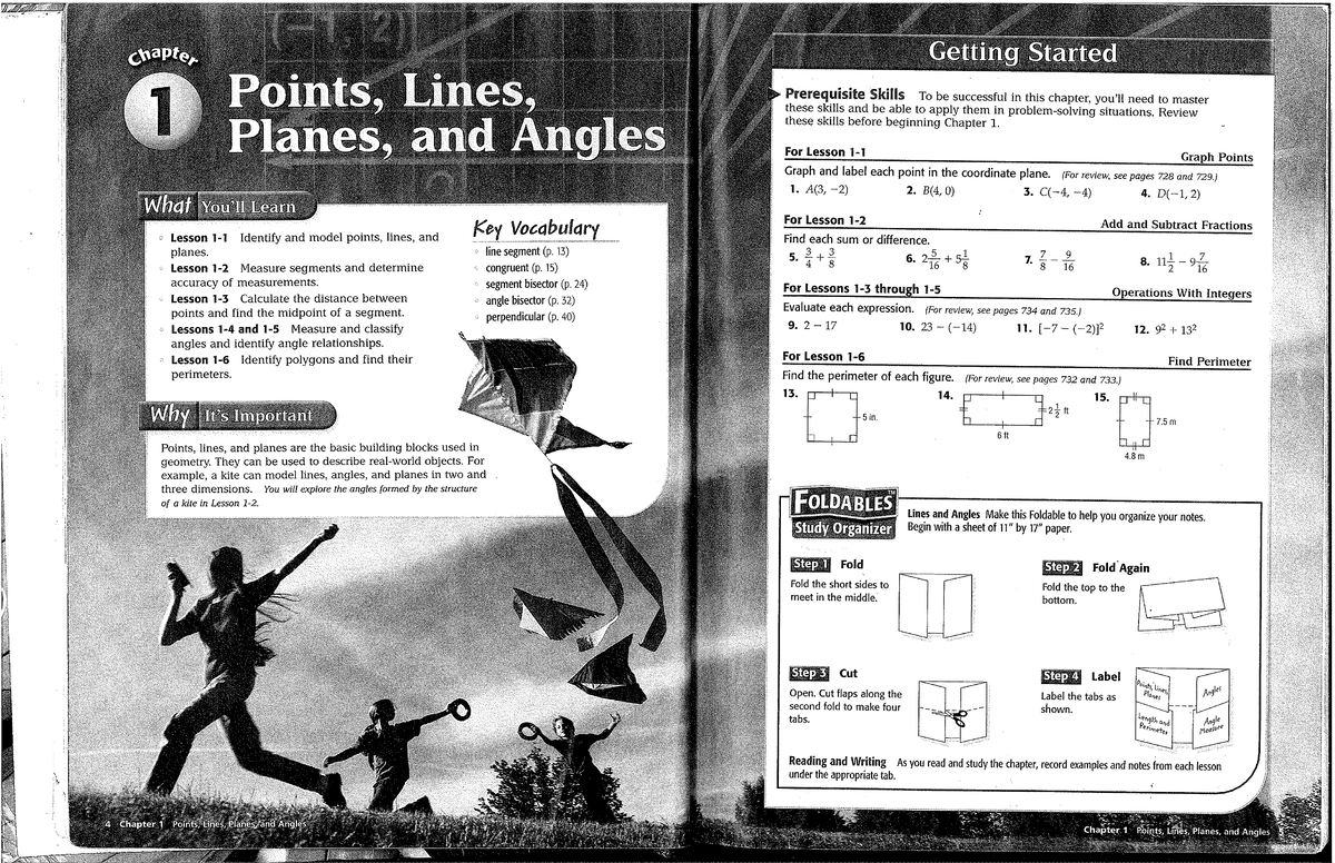 Chapter 1: Points, Lines, and Planes - Geometry Class Notes - Studocu