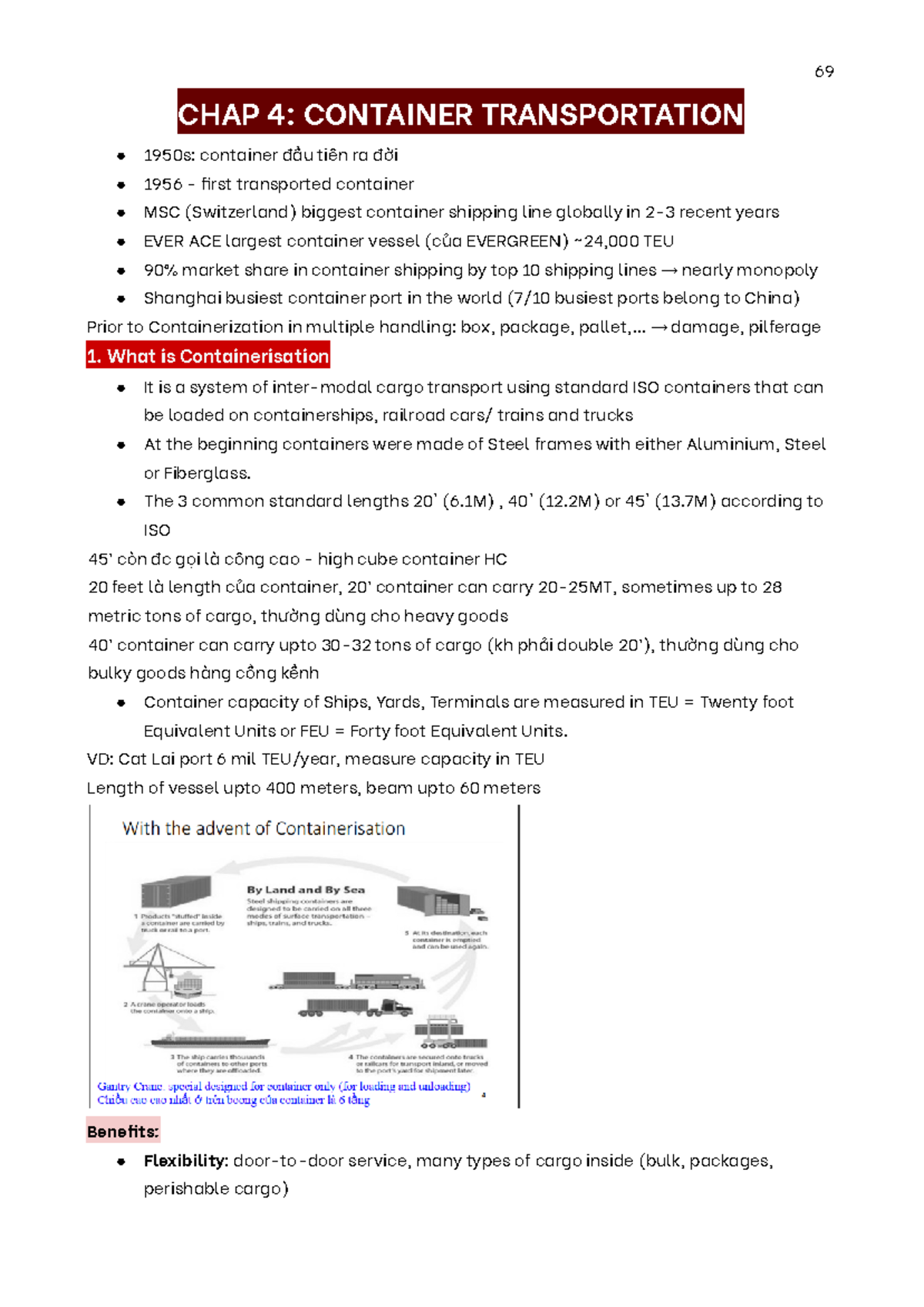 Chap 4 Container transportation - CHAP 4: CONTAINER TRANSPORTATION ...