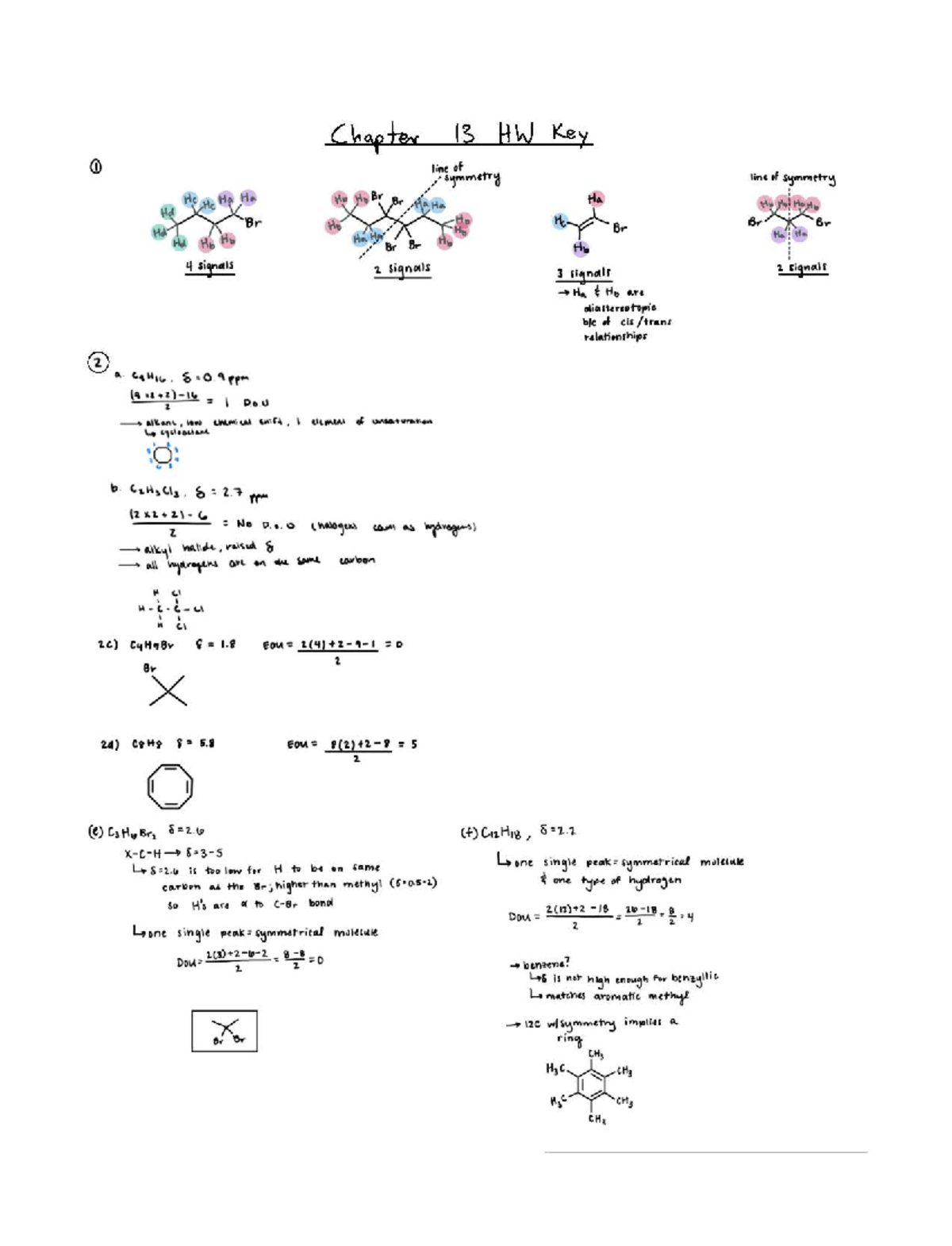 Chapter 13 HW Key 2023: Line of Symmetry Analysis - Studocu