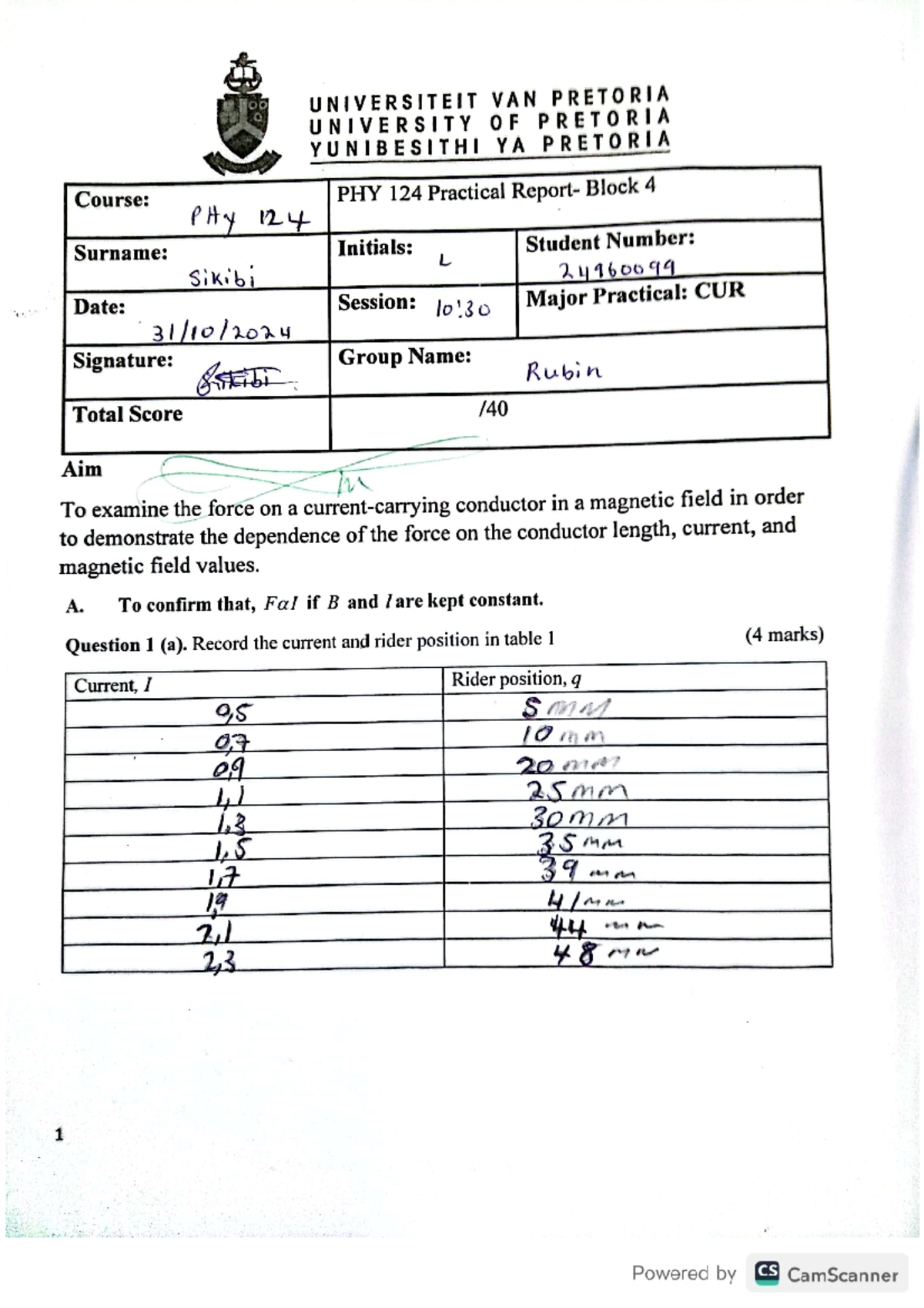 CUR PRAC - notes - UNIVERSITEIT VAN PRETORIA UNIVERSITY OF ASL ...