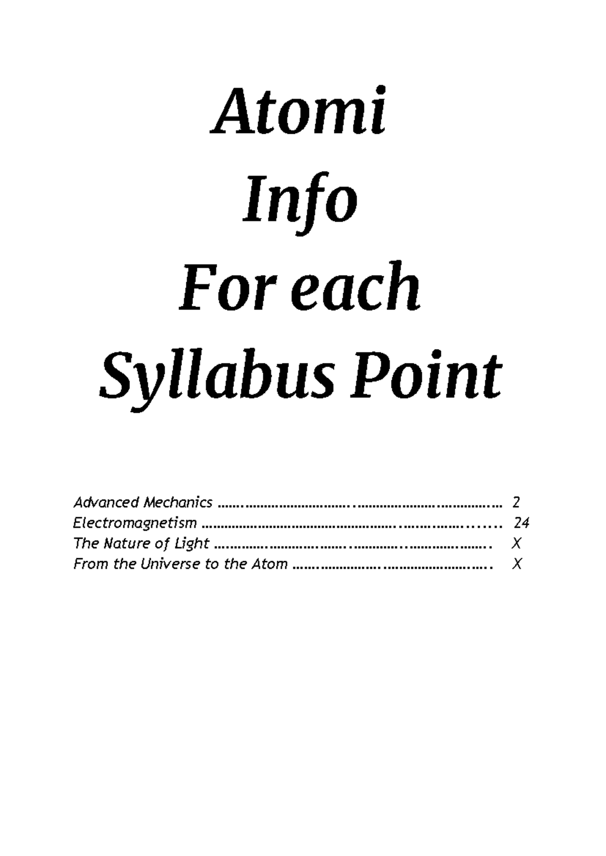 Advanced Mechanics 2: Syllabus Points on Projectile & Circular Motion ...