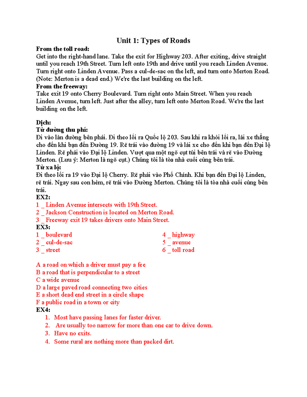 TACN-Road-Highways: Comprehensive Study Guide for Road Types and ...