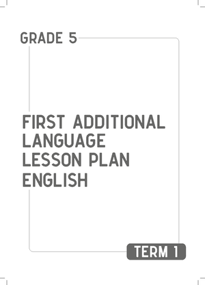 Grade 4 Social Sciences Geography Term 2 Lesson Plans 2 Lesson Plans