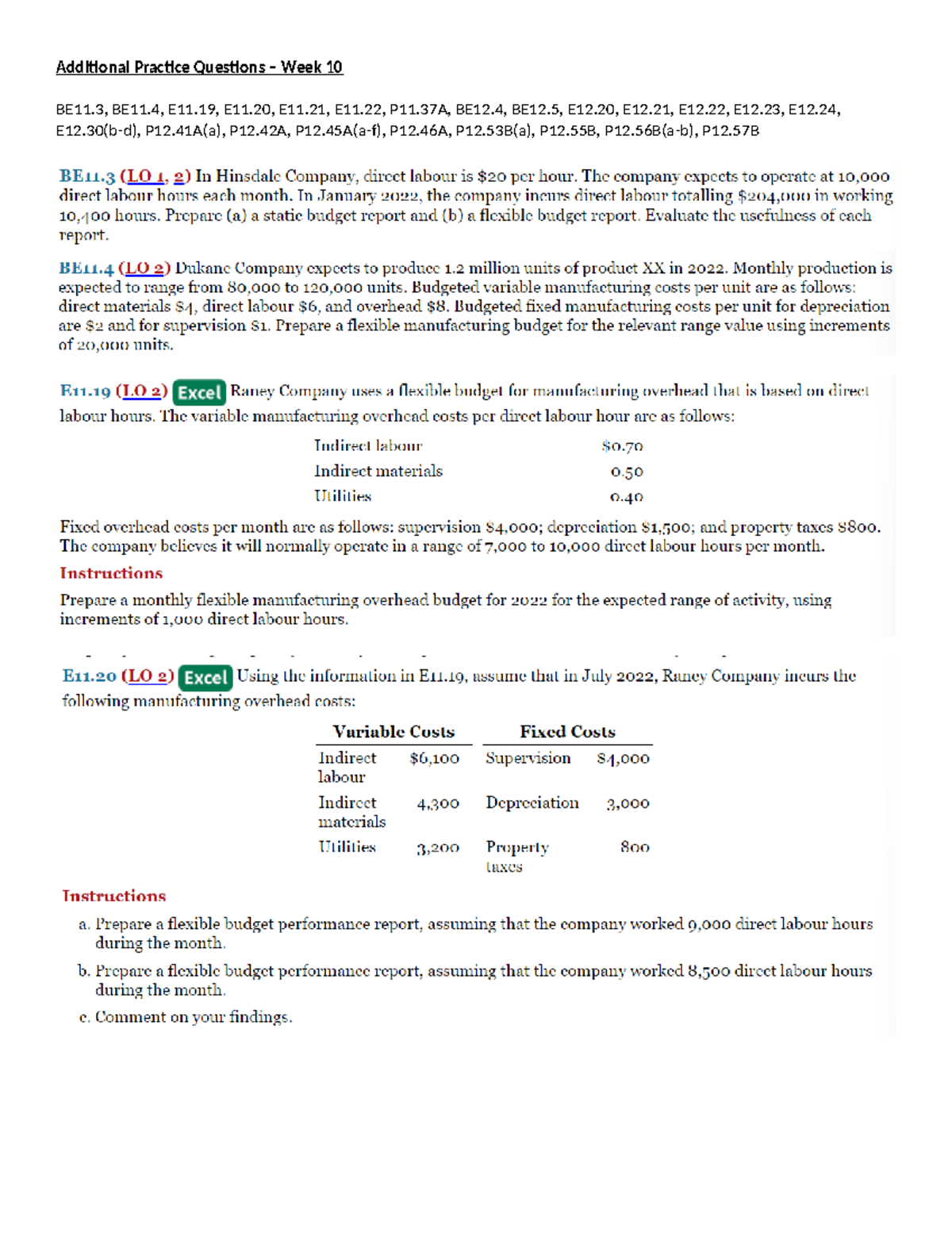 Additional Practice Questions - Chapters 11 and 2 - grammer skills ...