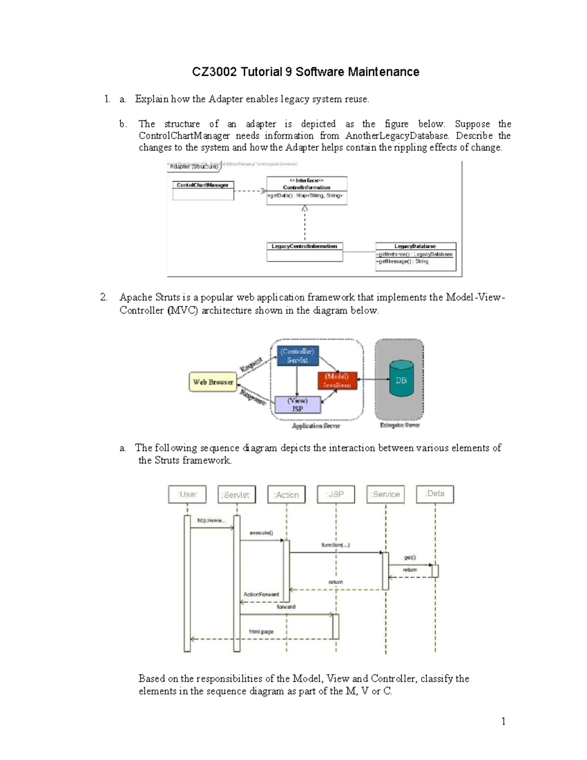 09 Software Maintenance - CZ3002 Tutorial 9 Software Maintenance a ...