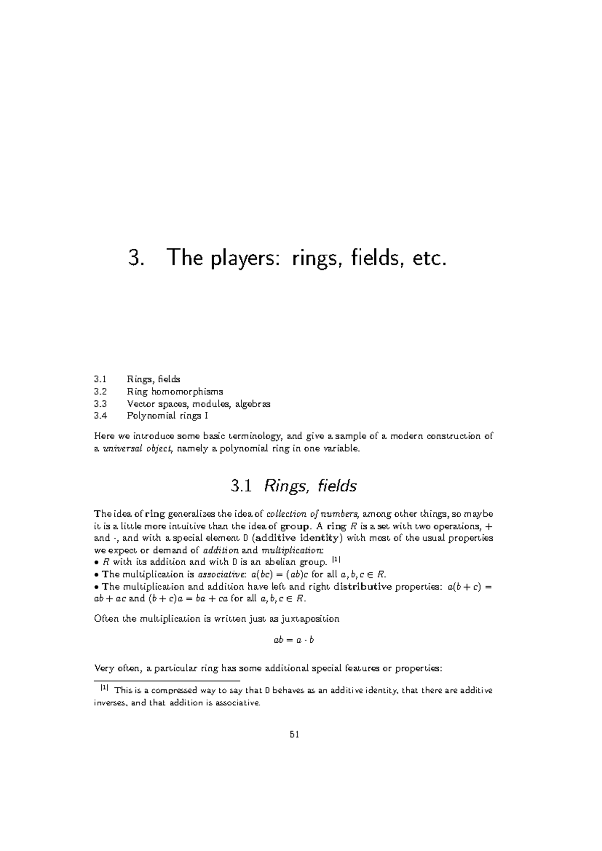 Rings and Fields: An Overview of Abstract Algebra Concepts (MATH 301 ...