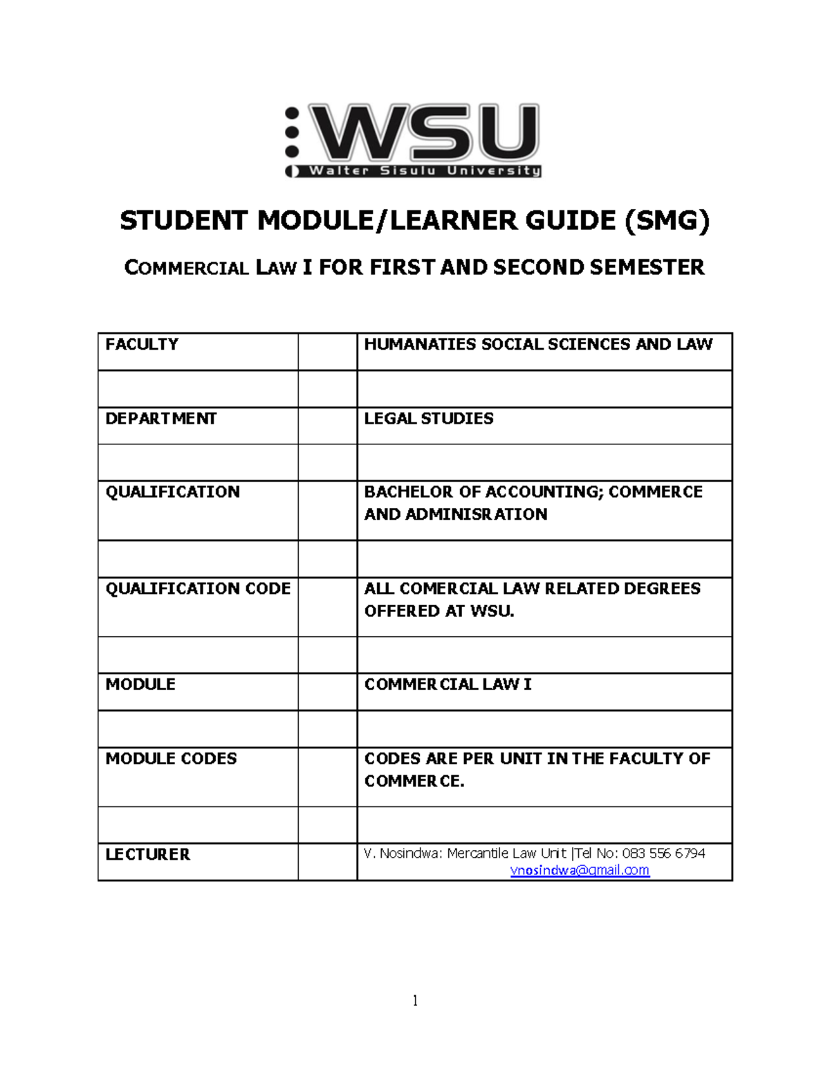 Commercial Law I Study Guide 2023: Essential Review Notes - Studocu