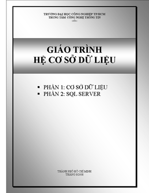 [Solved] m t cc mi quan h trong m hnh smac - Cơ sở dữ liệu (123) - Studocu