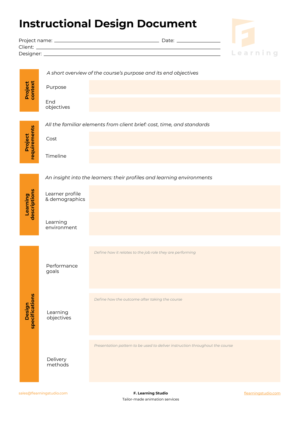 Instructional Design template 04 (1) - Instructional Design Document ...
