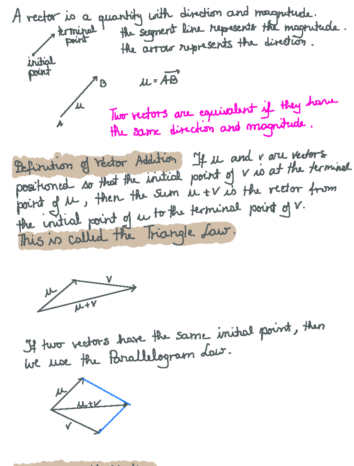 12.2 Vectors: Understanding Direction, Magnitude, and Operations - Studocu