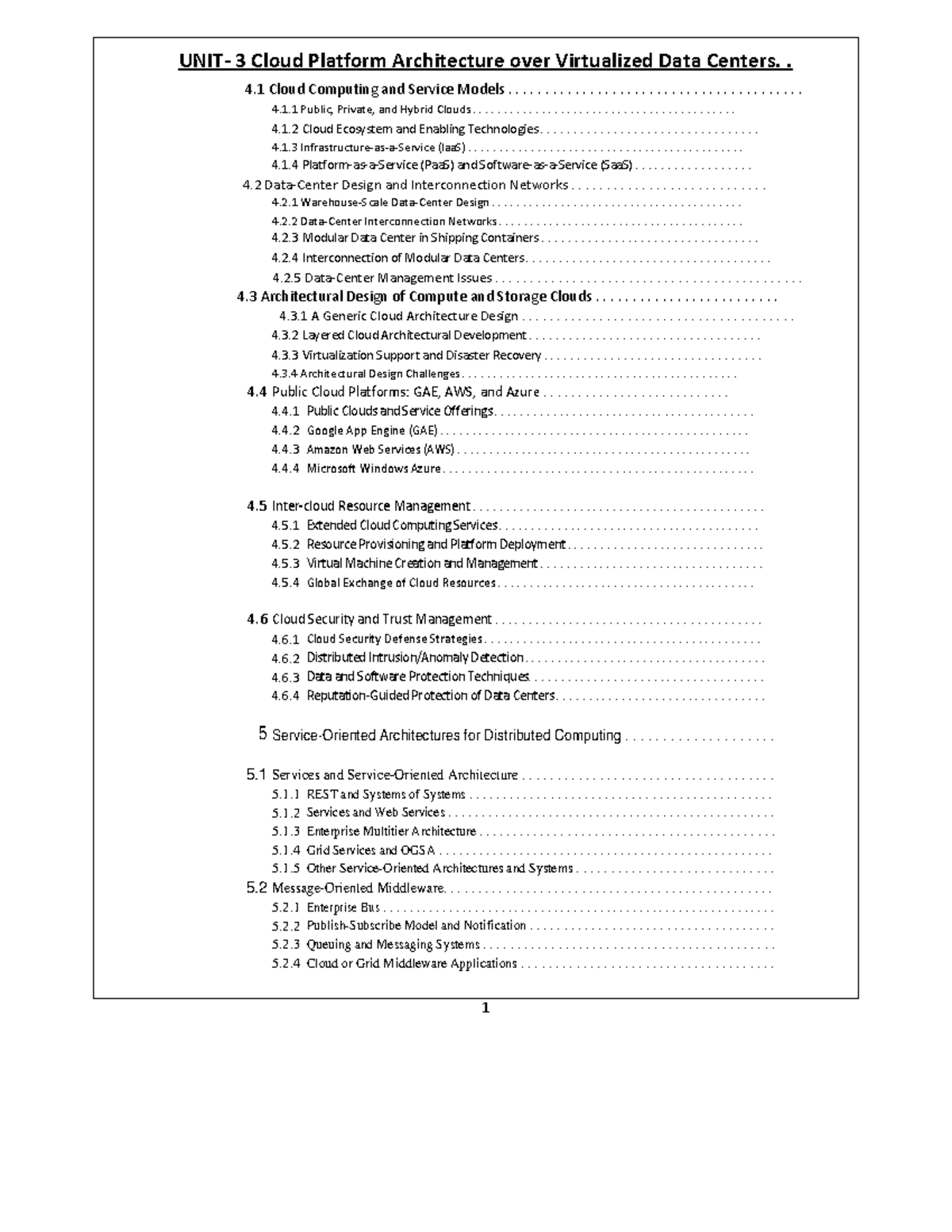Cloud Computing R16 - UNIT-3 (Ref-2) - UNIT- 3 Cloud Platform ...