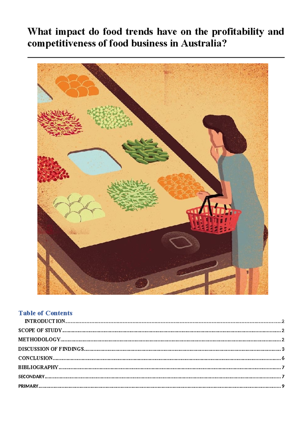 AT3 Case Study: Impact of Food Trends on Australian Food Businesses ...