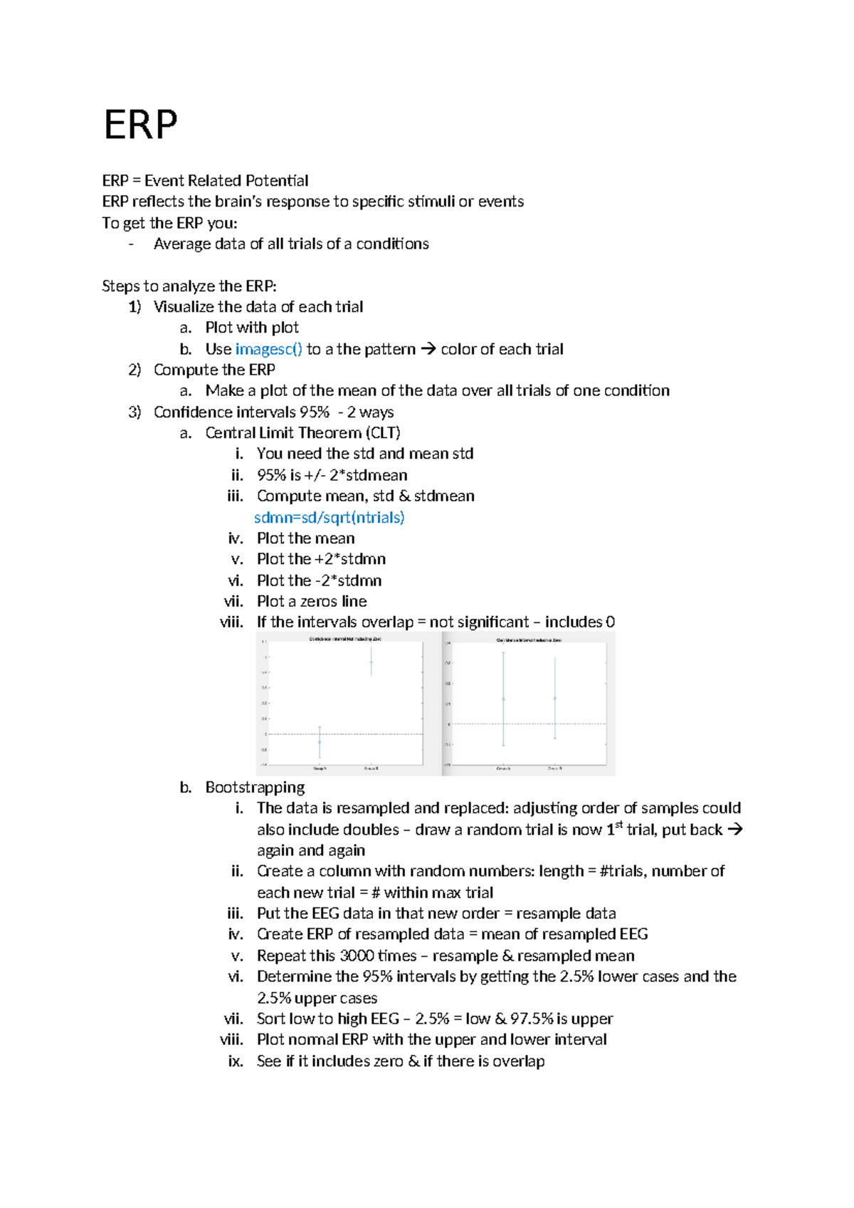 Data Visualization Techniques in MATLAB for ERP Analysis - Studeersnel