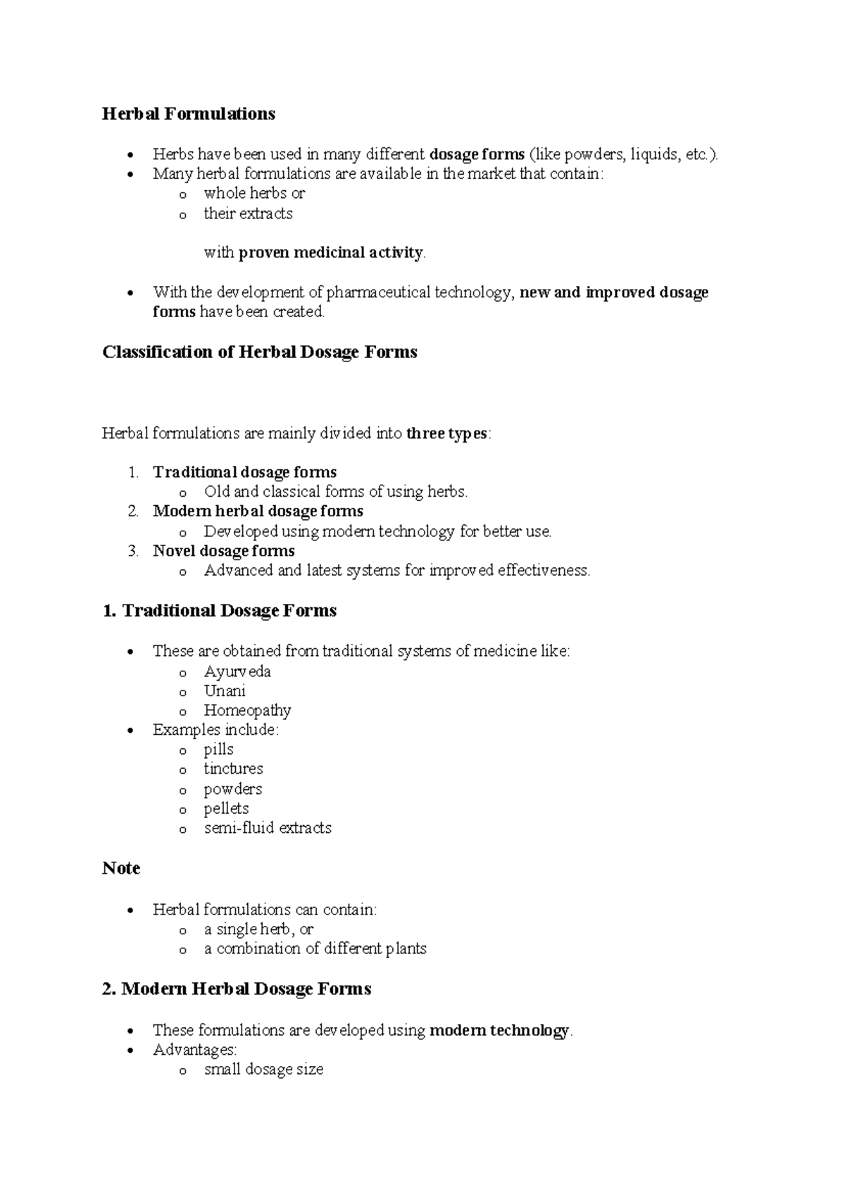 Herbal Formulations: Types, Preparation, and Evaluation (Unit 3 SS ...