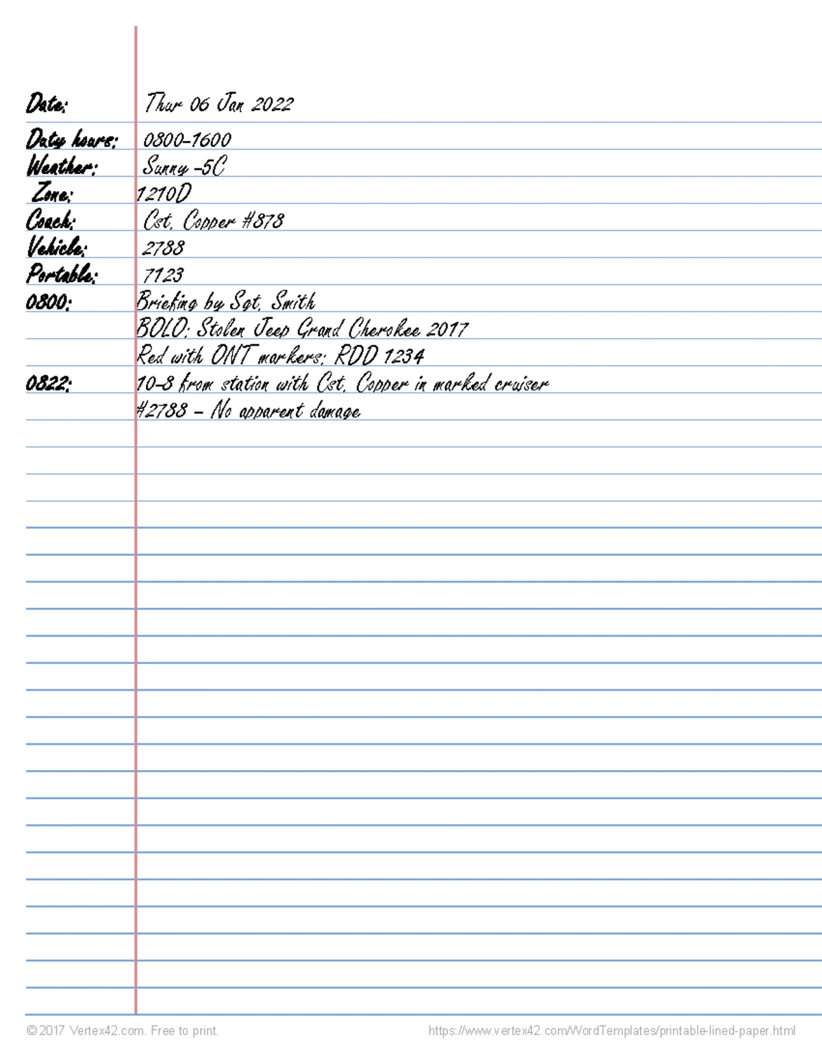 Police Note Taking Assignment Guide for Effective Reporting - Studocu