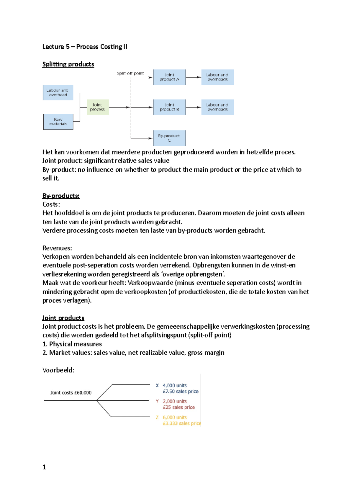 MA 课程过程成本与相关成本笔记- Studocu