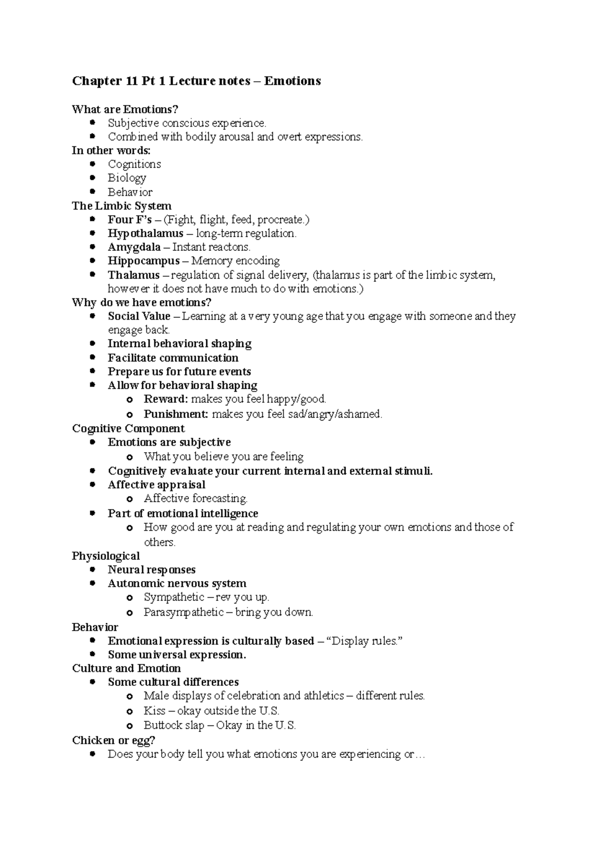 Chapter 11 Pt 1 Lecture notes - Chapter 11 Pt 1 Lecture notes ...
