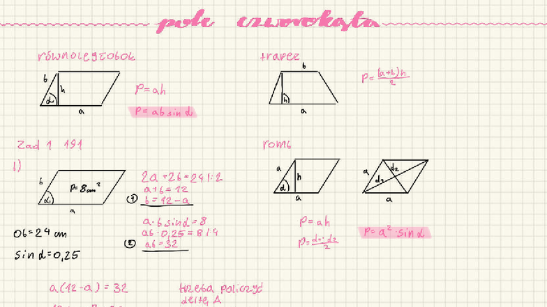 Mathematics Lecture Notes: Geometry and Trigonometry Concepts - Studocu