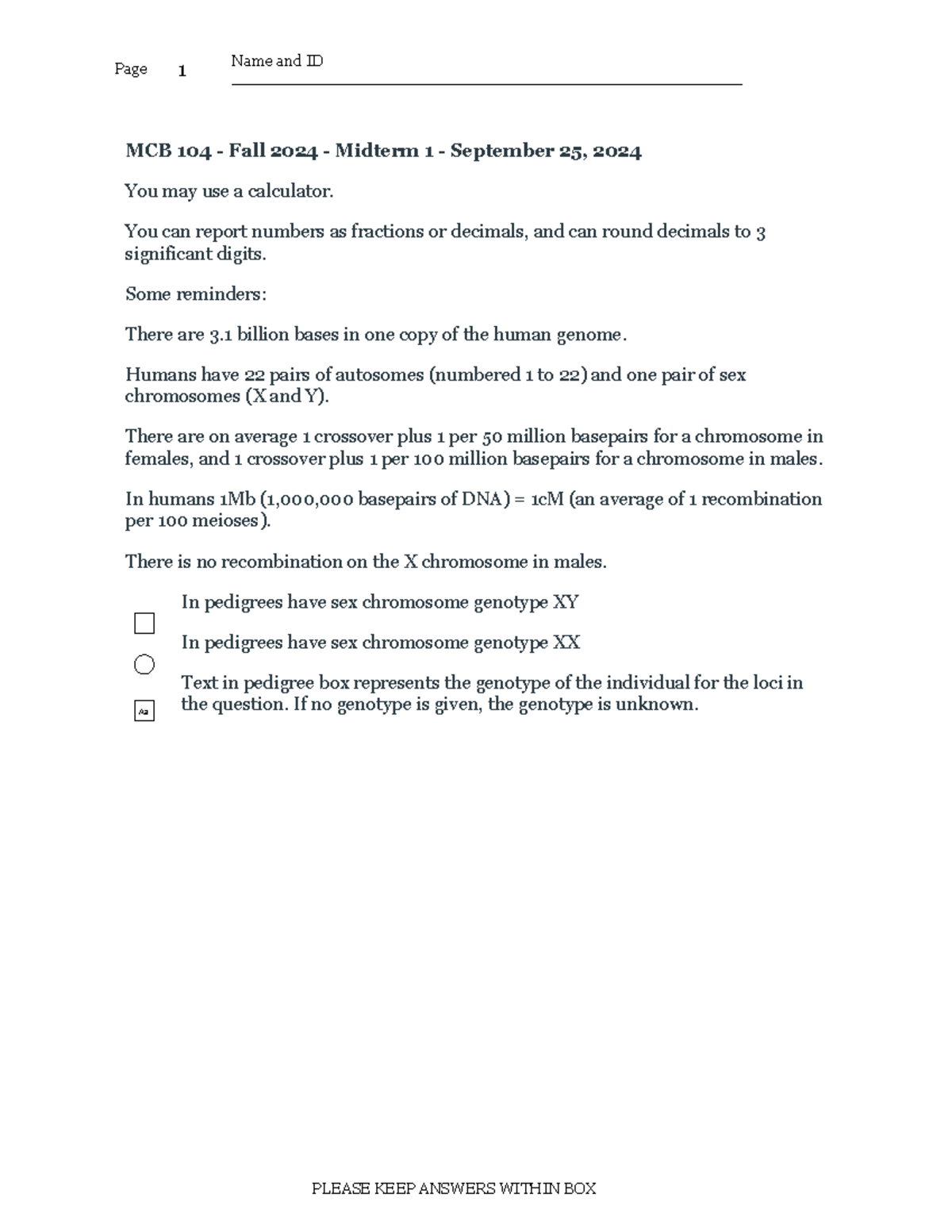 MCB 104 Fall 2024 Midterm 1 Study Guide and Exam Prep - Studocu