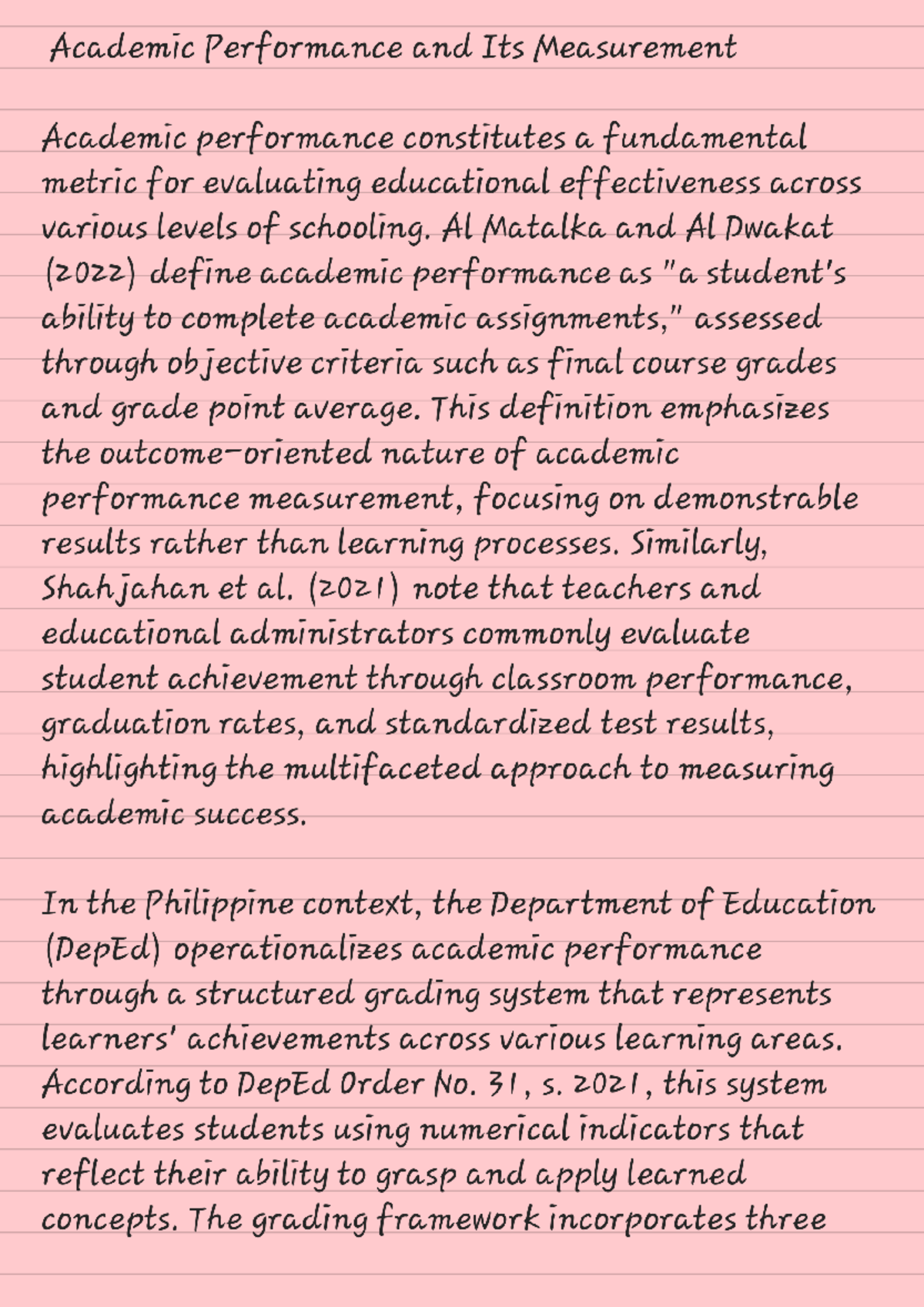 Academic Performance Insights: Factors & Influences (Course Code ...
