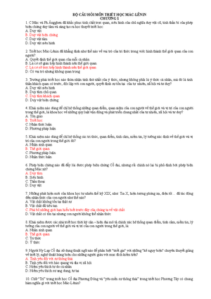 [Solved] Theo quan im trit hc Mc Lnin ngun gc trc tip quyt nh s ra i ca ...