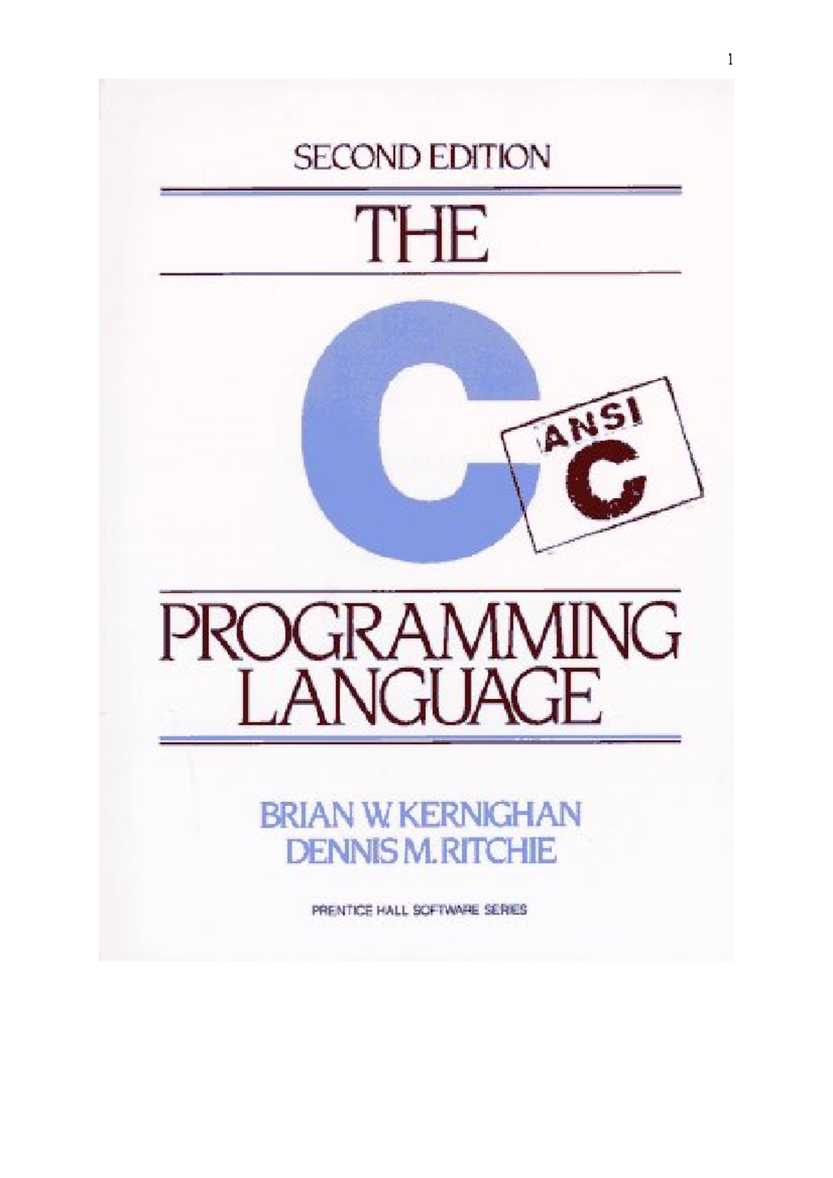 C Programming: Comprehensive Study Guide by D. Ritchie - Studocu