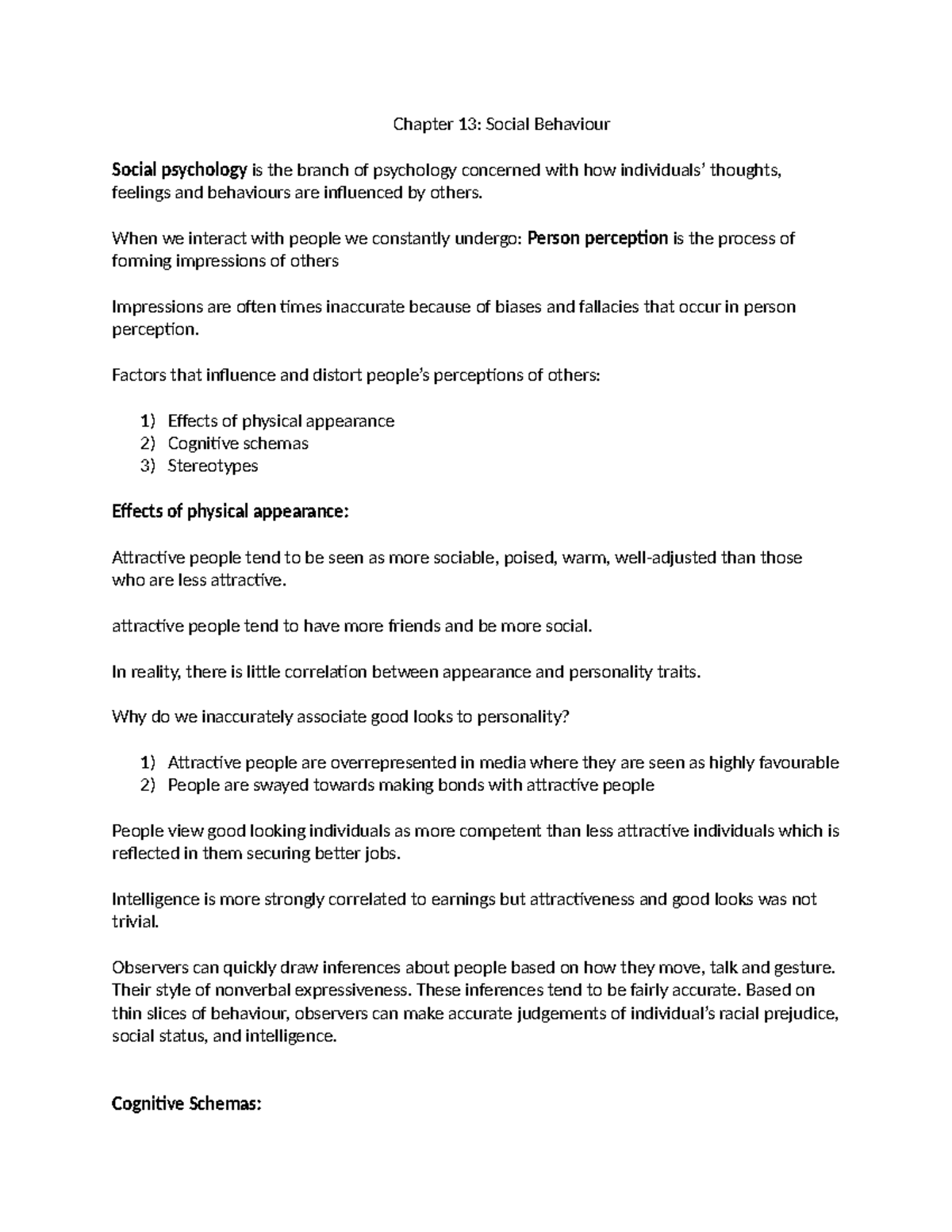 Social Psychology: Chapter 13 - Social Behaviour Insights - Studocu