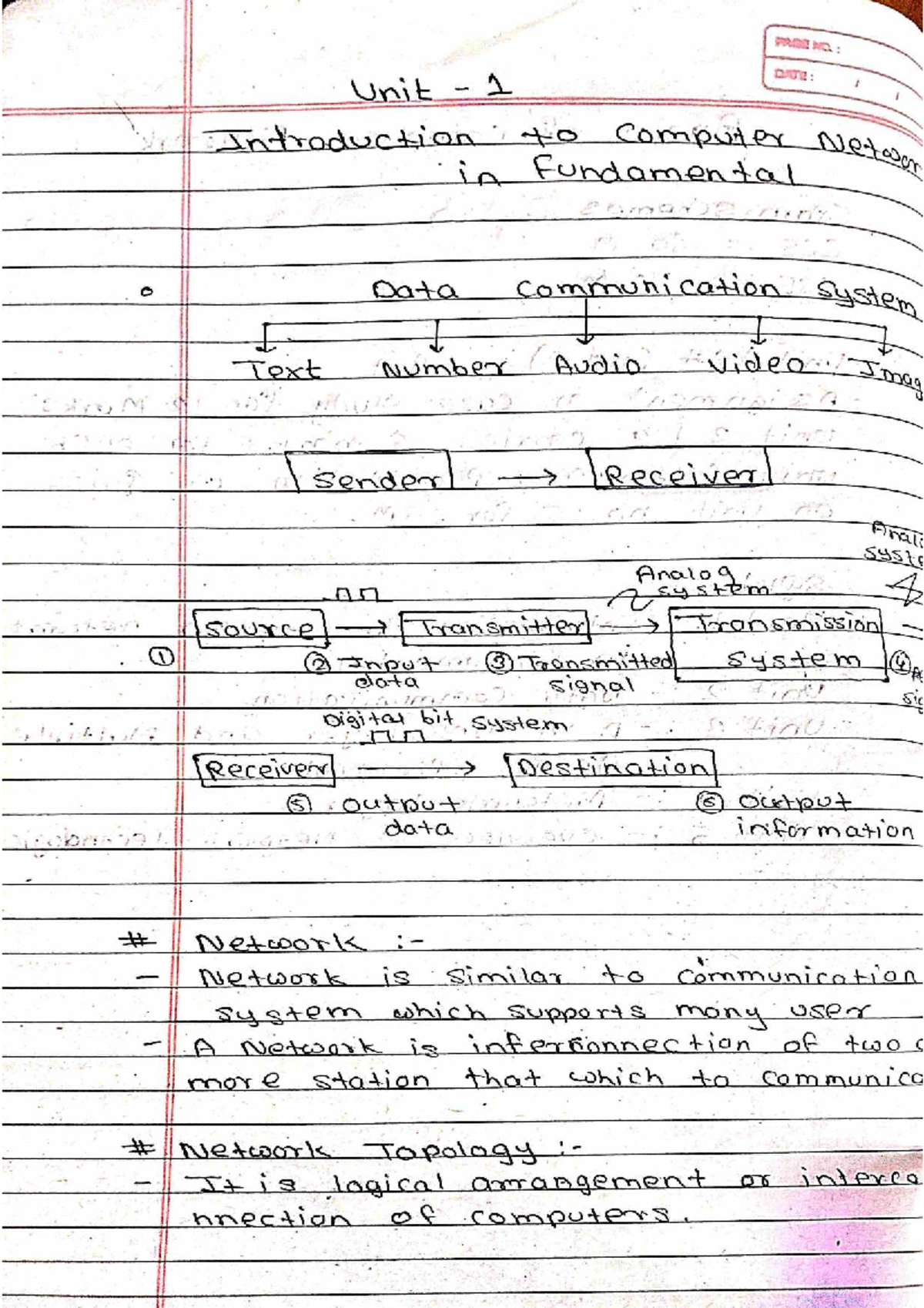 Unit 1: Introduction to Computer Networks in Data Communication - Studocu