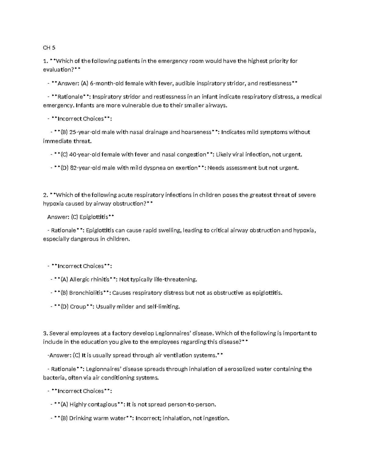 Ch 5 & 6 Final Exam Study Guide: Key Concepts & Review - Studocu