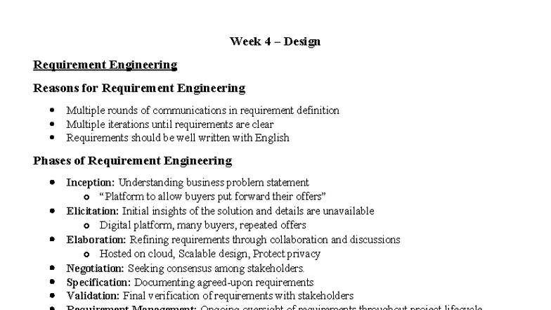 Week 4 - Design Requirements in Engineering: Key Concepts and Phases ...