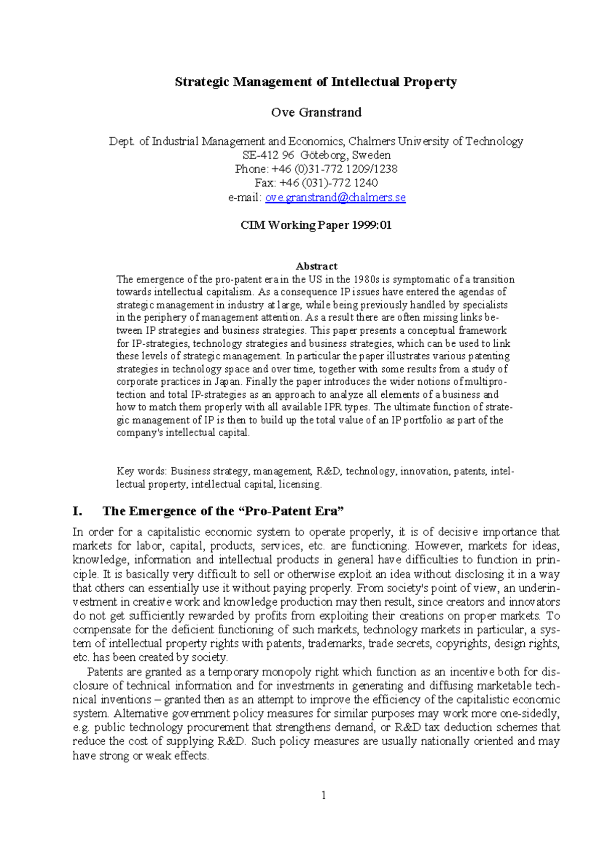 Strategic Management of Intellectual Property: Key Insights & Trends ...