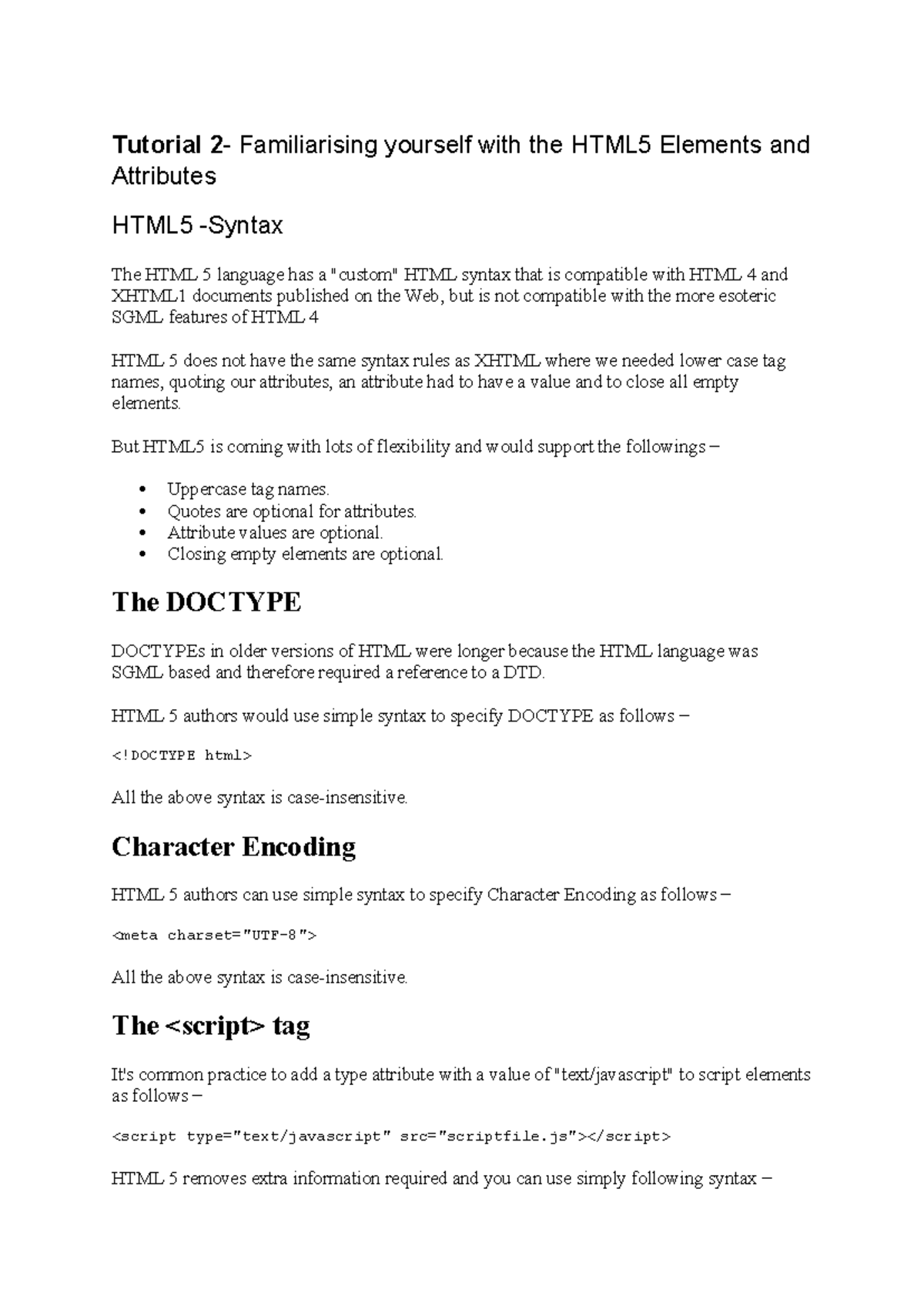 Tutorial 2 - java script - Tutorial 2- Familiarising yourself with the ...