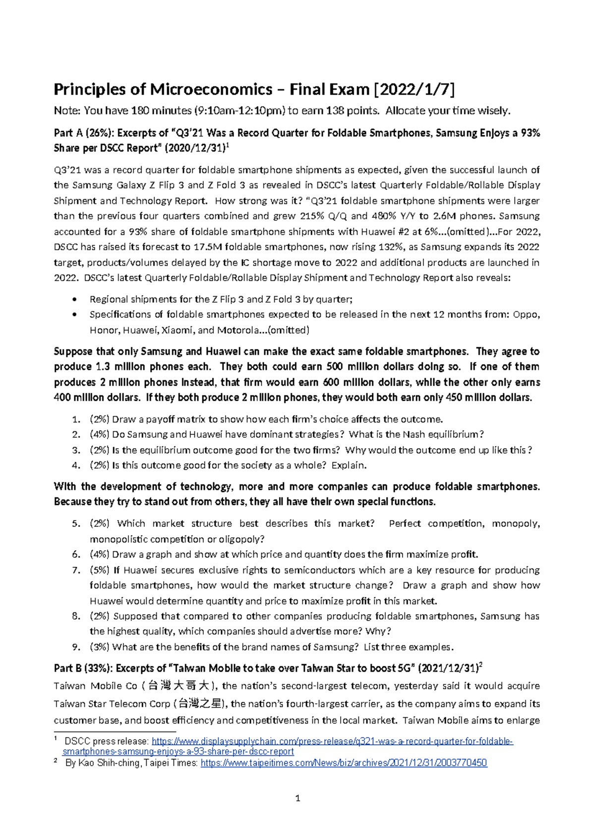 Principles of Microeconomics 21F final exam notes and analysis - Studocu