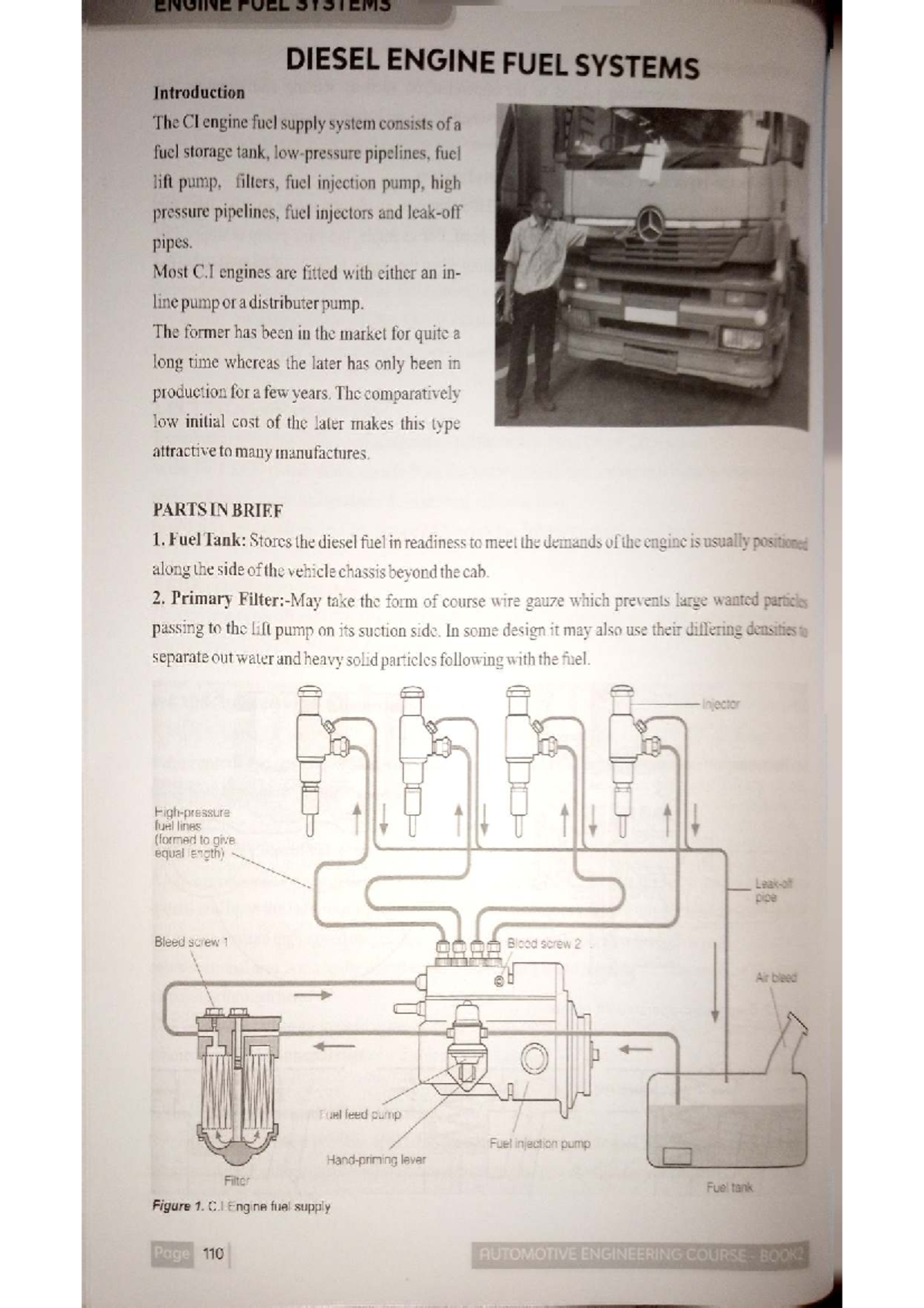 DIESEL ENGINE FUEL SYSTEMS Overview and Components Analysis - Studocu