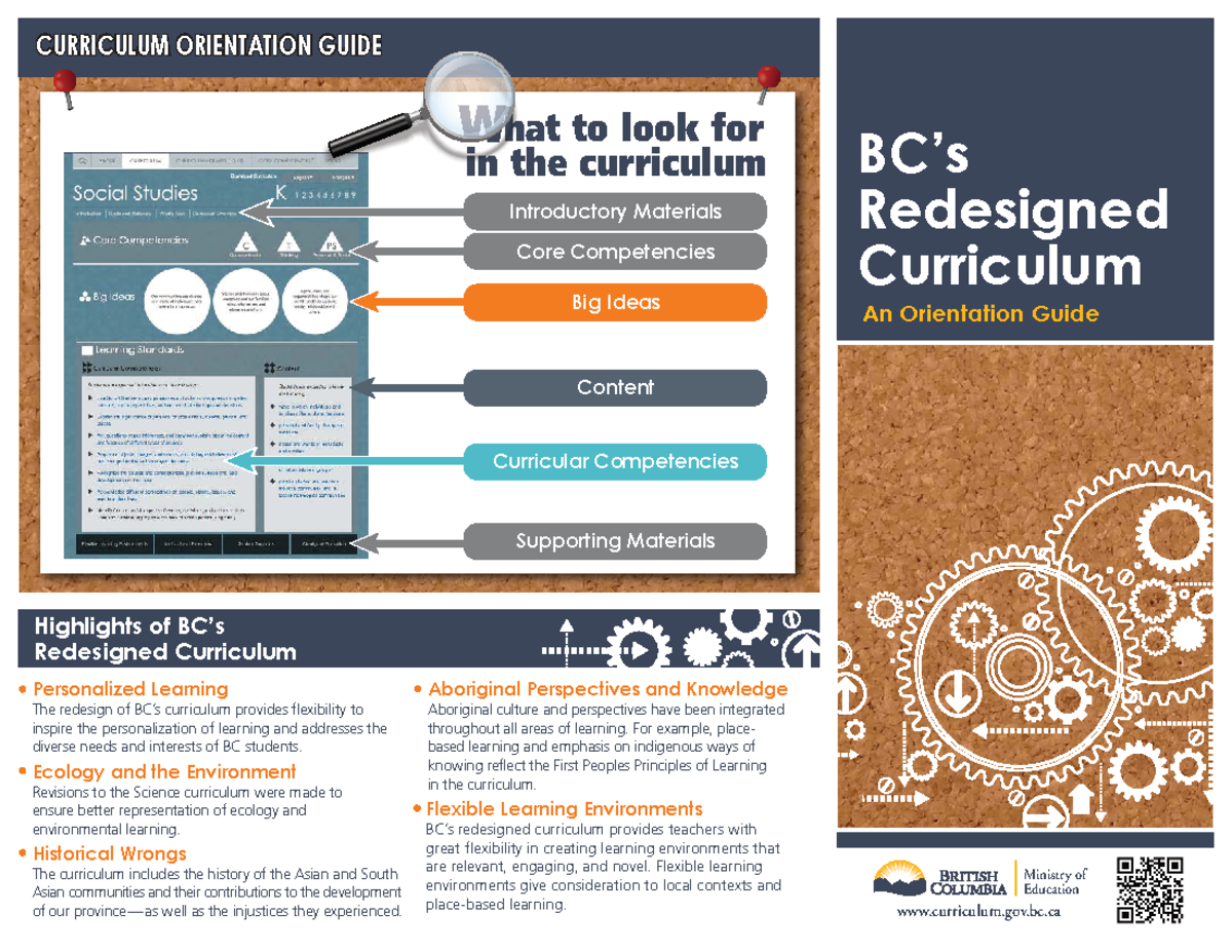BC Curriculum Orientation Guide: Key Highlights and Competencies - Studocu