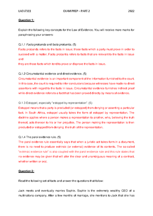 LAEV Test 1 - learning unit 1 and 2 summaries - LU1: Introduction to ...
