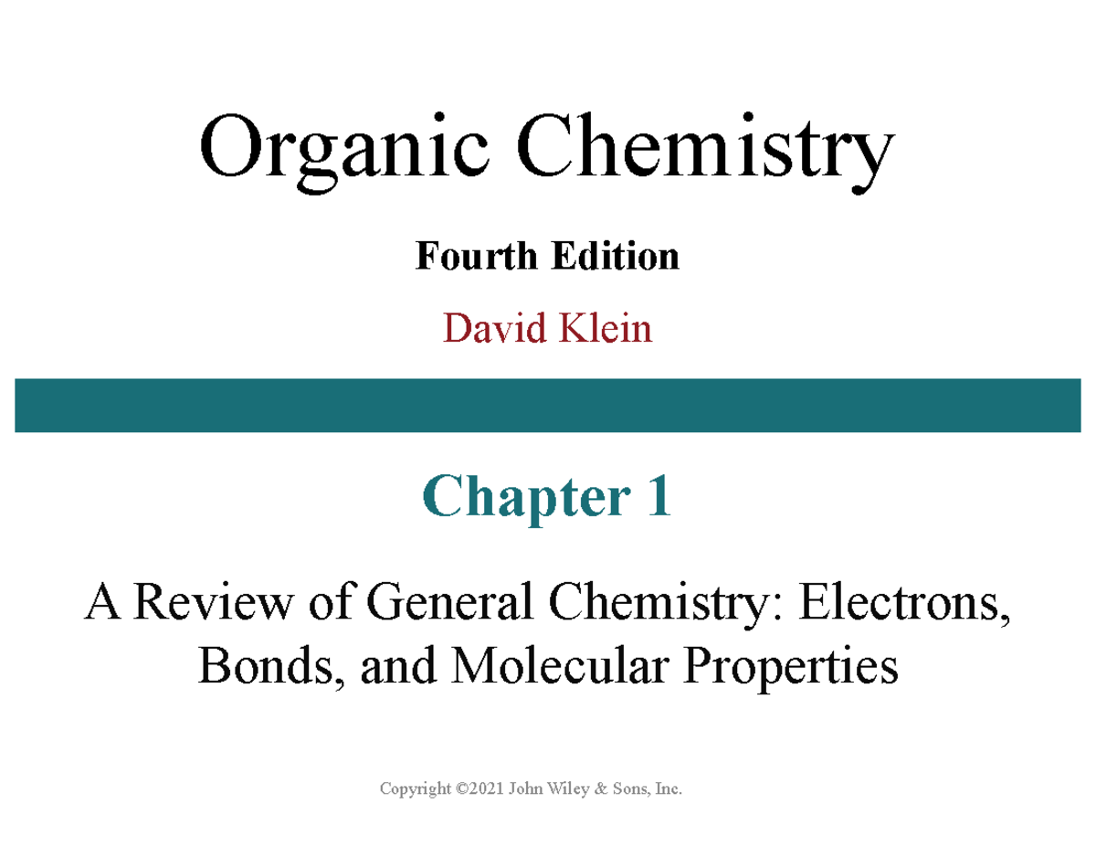 Final Exam Study Guide: Key Concepts in Organic Chemistry (CHEM 101 ...