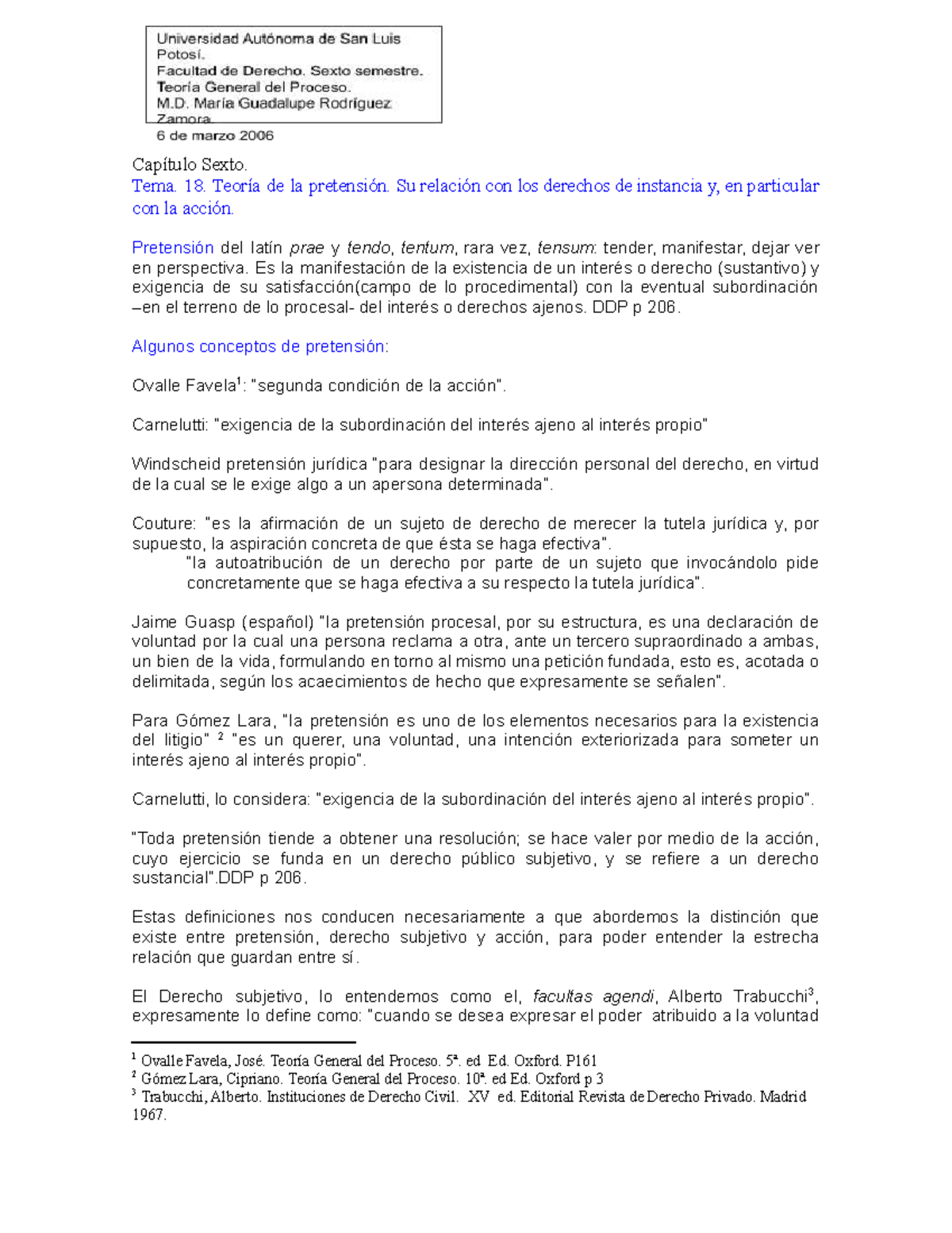Capítulo 6 - Teoría de la Pretensión y su Relación con Derechos DDP ...