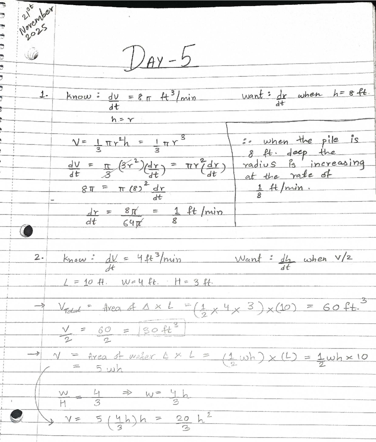 Unit 6 Calculus Homework: Day 5 Analysis and Solutions - Studocu