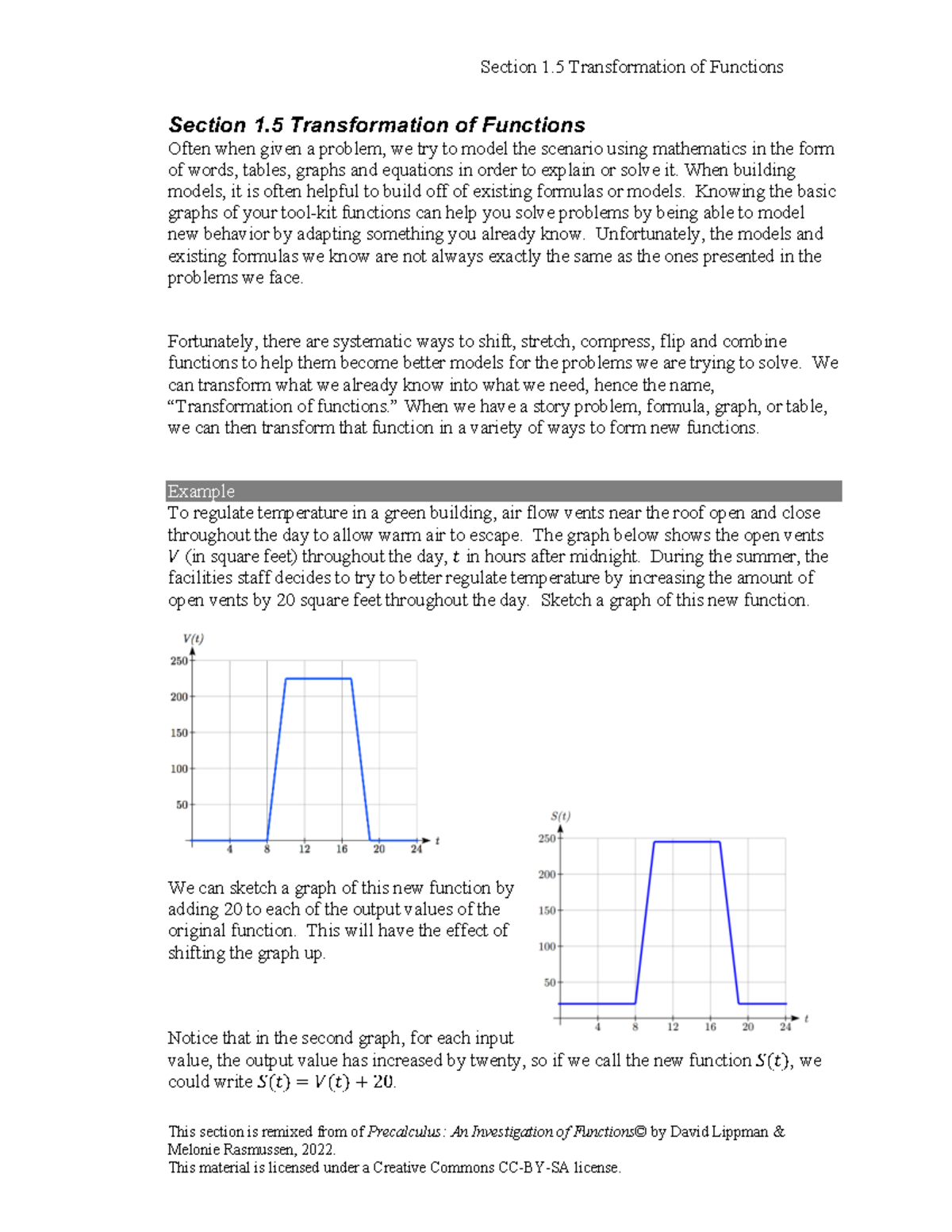 Transformation of Functions: Understanding Quadratics - Section 1.5 ...