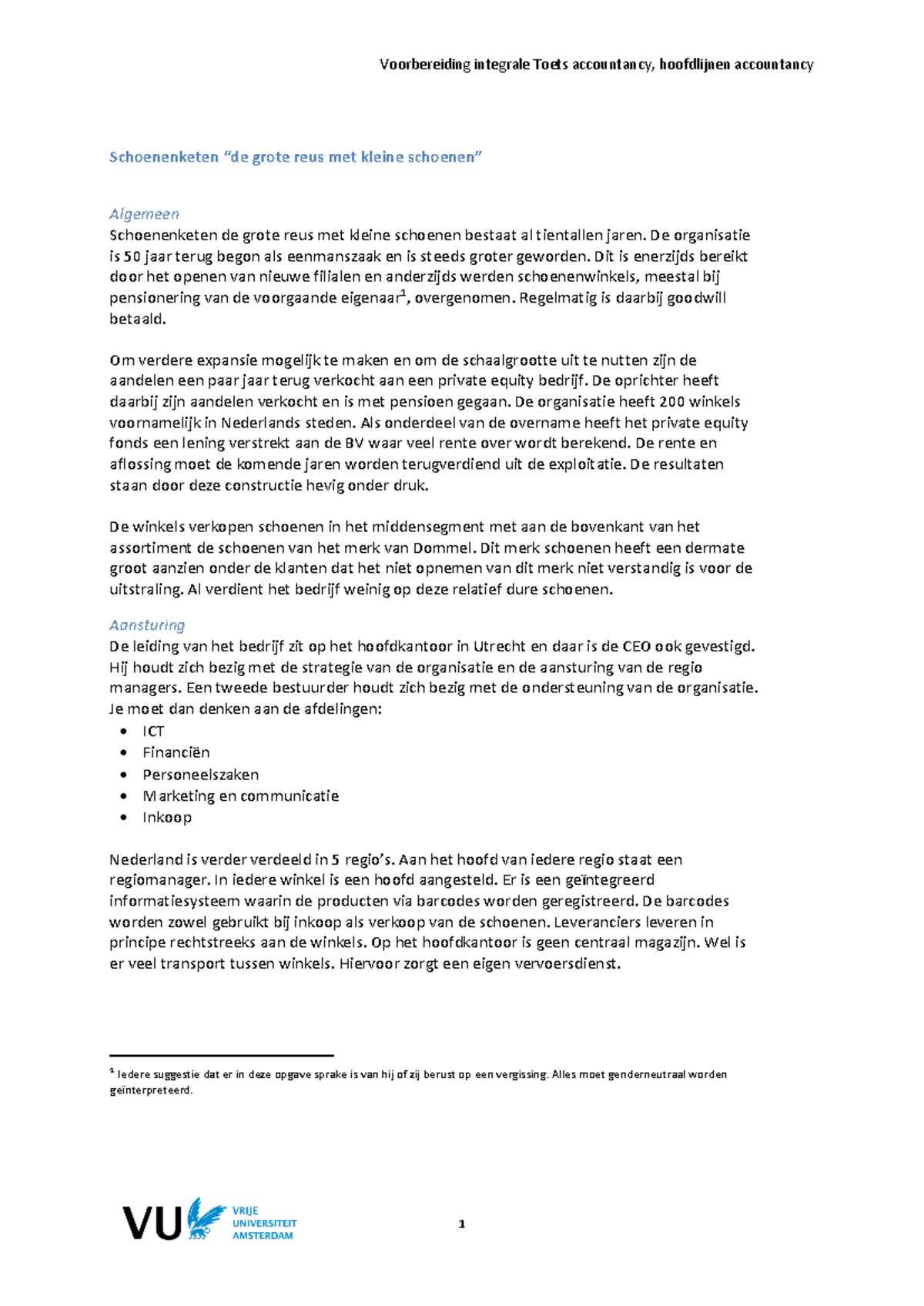 Tentamen BIV - Bestuurlijke Informatie & Verkoopproces 2023 - Studeersnel
