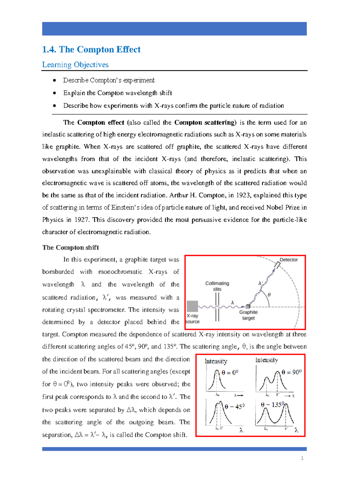 3 The compton effect - Crompton's experiment , crompton experiment of ...