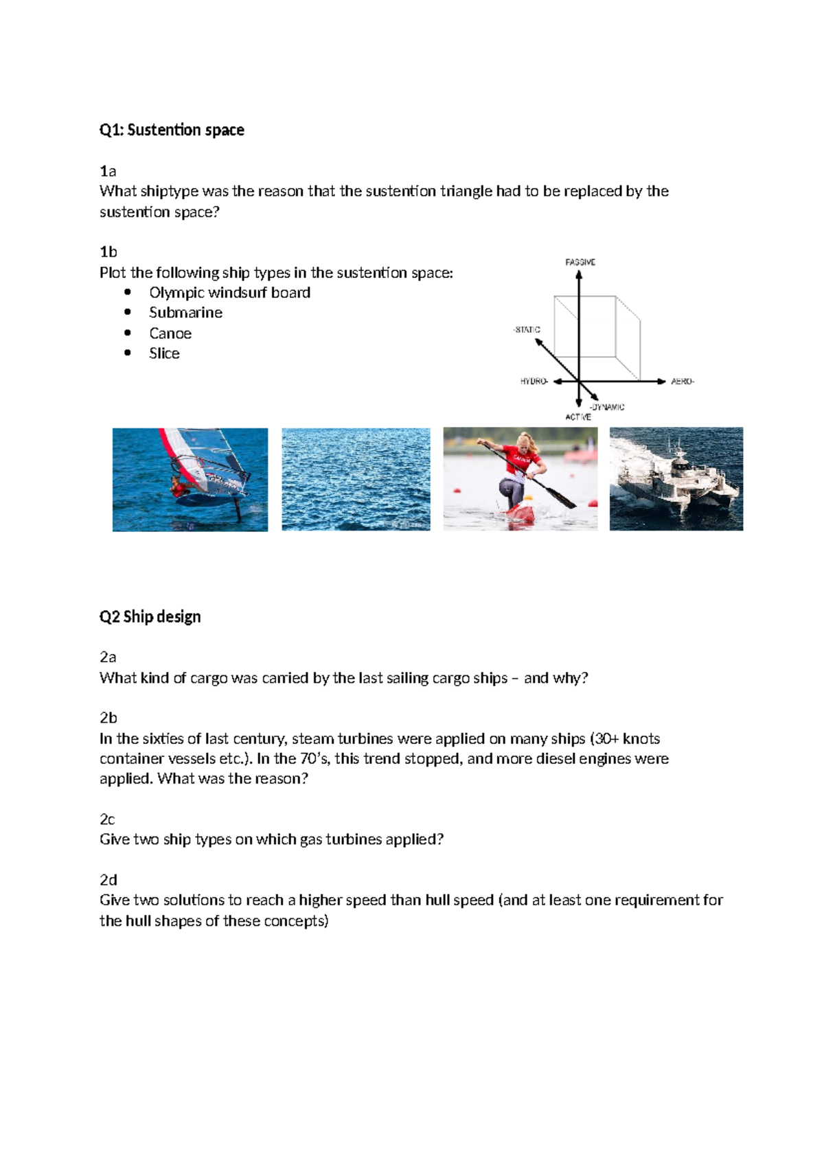 MT44095: Final Exam on Ship Design and Marine Propulsion Concepts ...