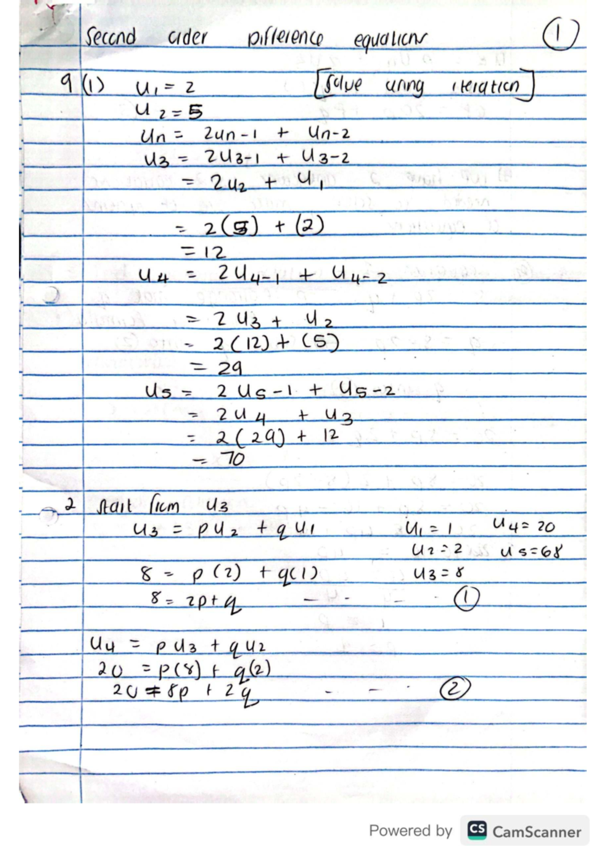 Second Order DE - Tutoring Notes for CS Course - Studocu