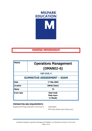 [Solved] Differentiate between operations planning and operations ...