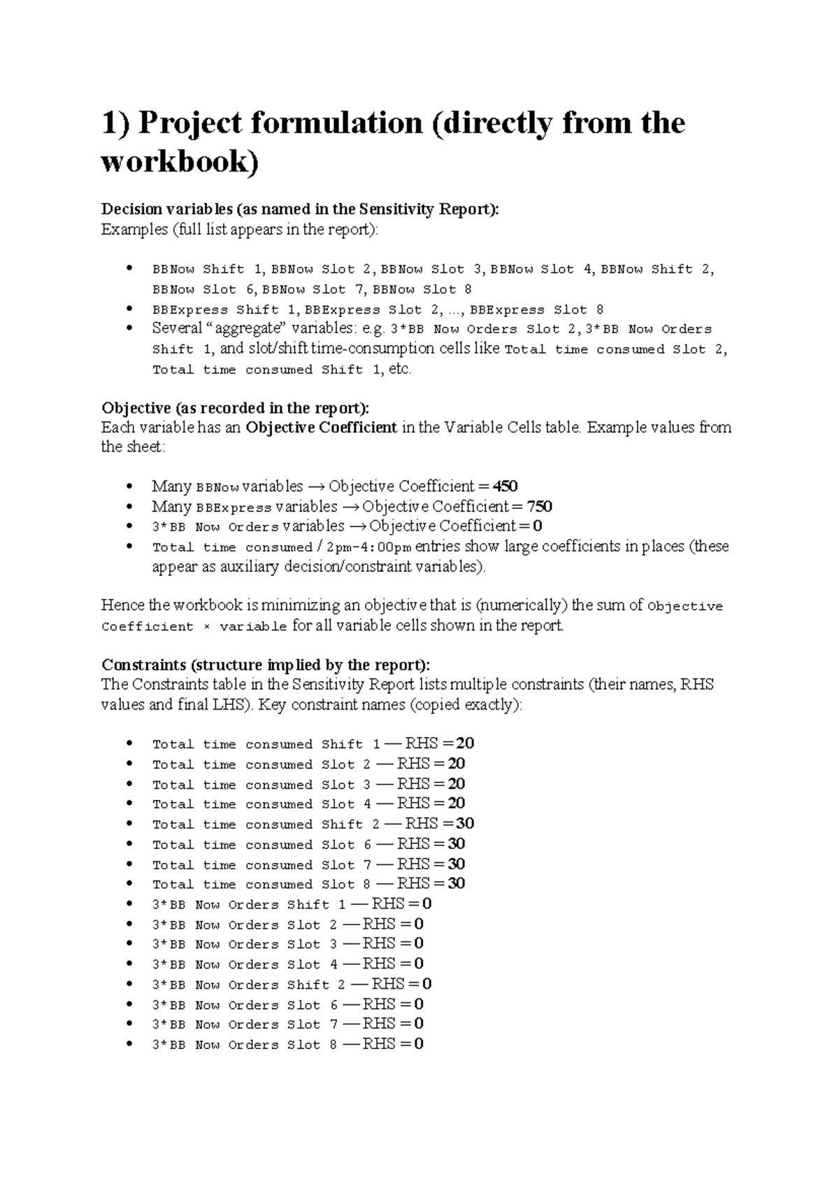 Project Formulation & Sensitivity Analysis: Data Analysis & AI Insights ...