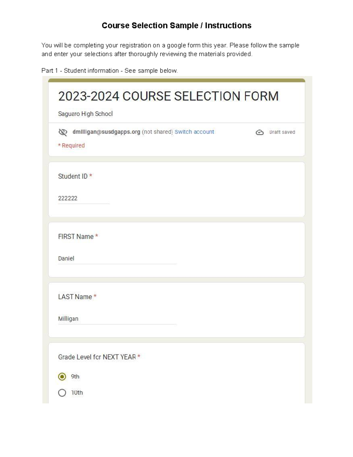 Course Registration Instructions Guide 23-24 - Studocu