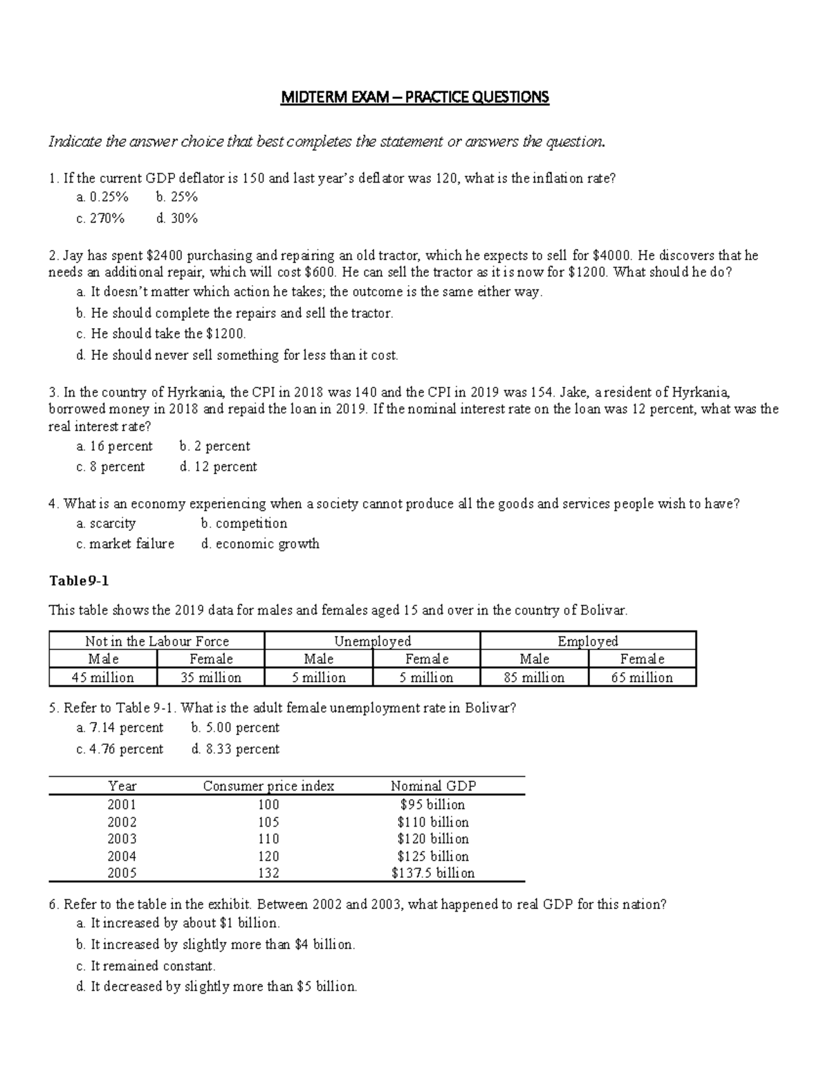 W2021 Midterm Exam - Practice Questions and Answers - Studocu