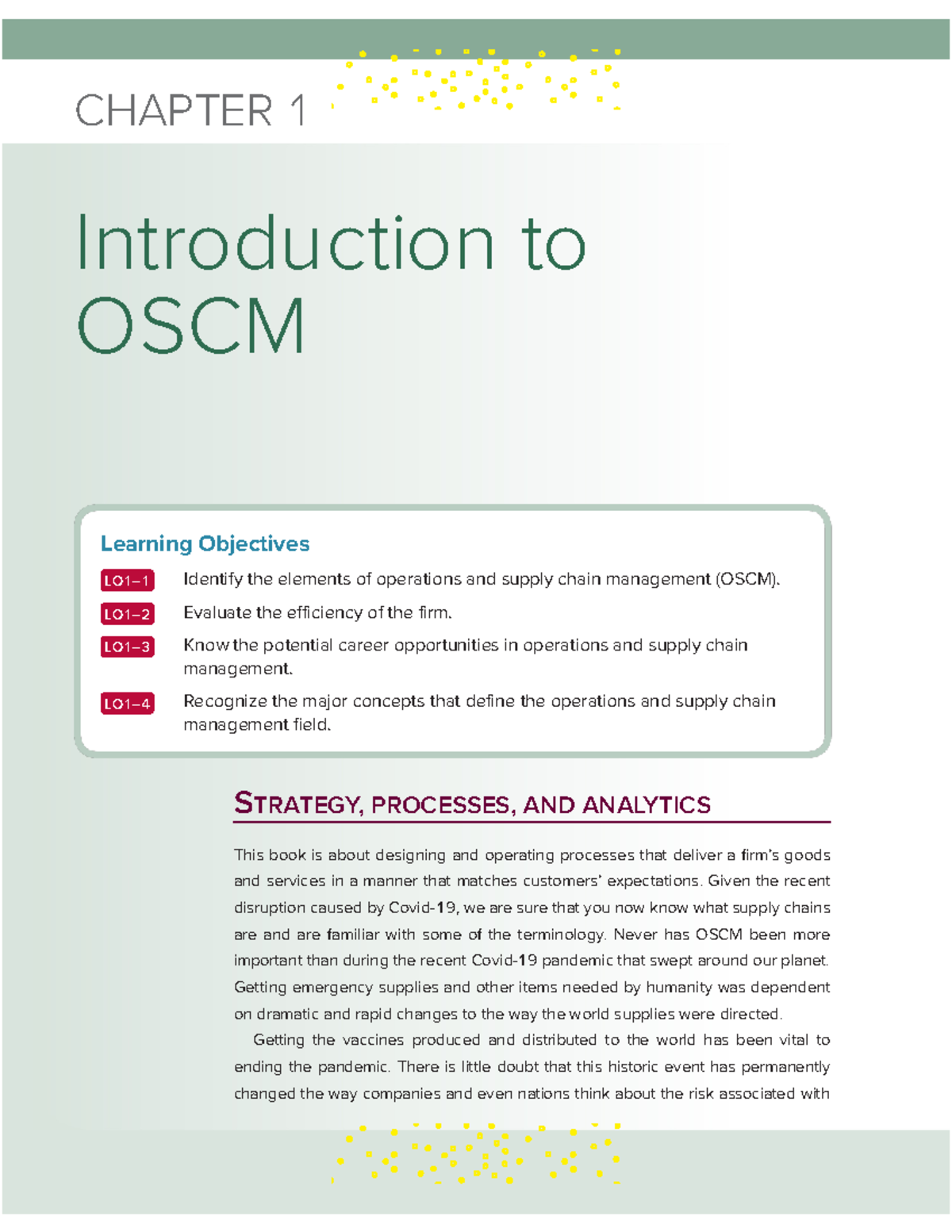 CHAP1 - Introduction to Operations and Supply Chain Management - Studocu